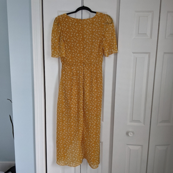 Lulus Midi Dress - Women | Color: Yellow | Size: M - Picture 3 of 5